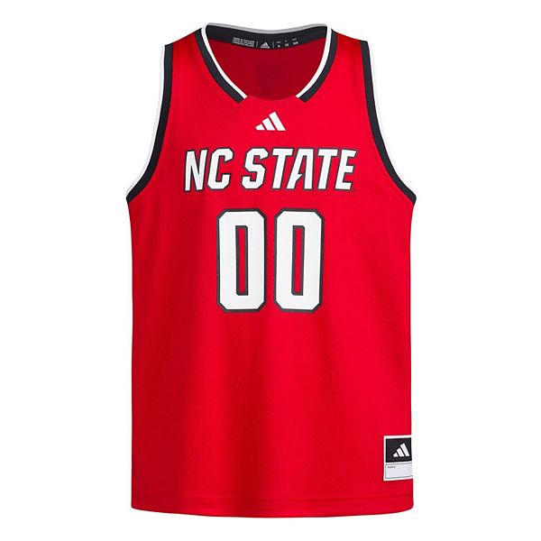 Футболка Youth #00 Red NC State Wolfpack Swingman Adidas — фото 3