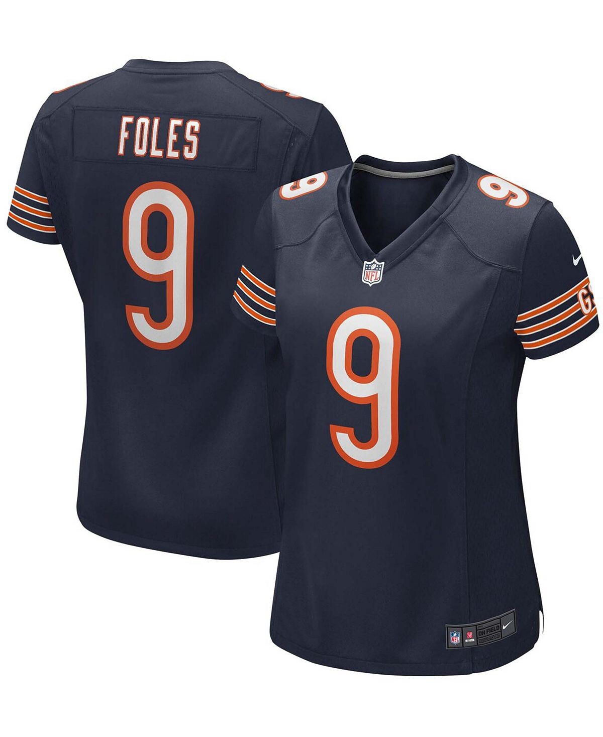 

Женская темно-синяя майка Nick Foles Chicago Bears Game Nike, темно-синий