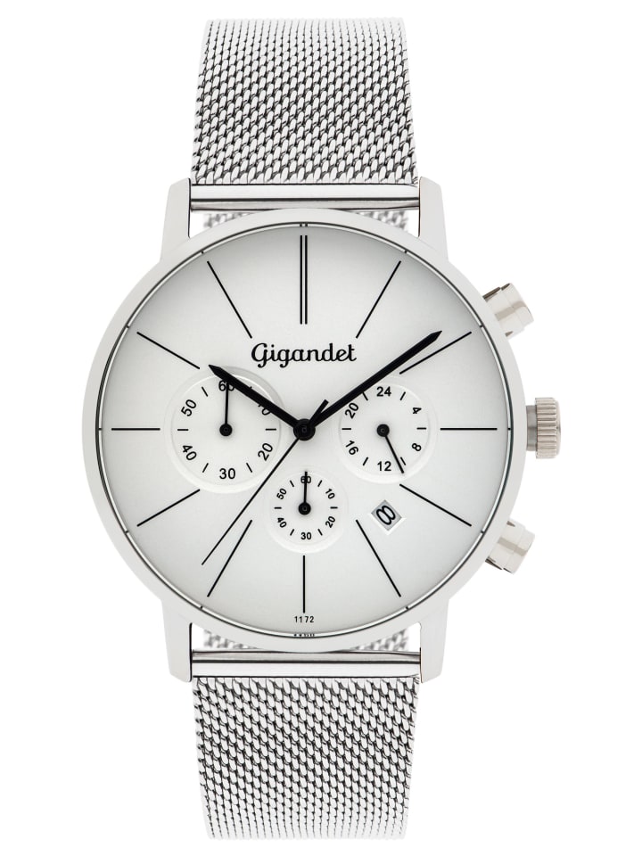 

Gigandet Кварцевые часы "MINIMALISM" серебристого цвета