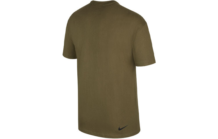 Футболка мужская средняя оливковая Nike, оливковый — фото 2