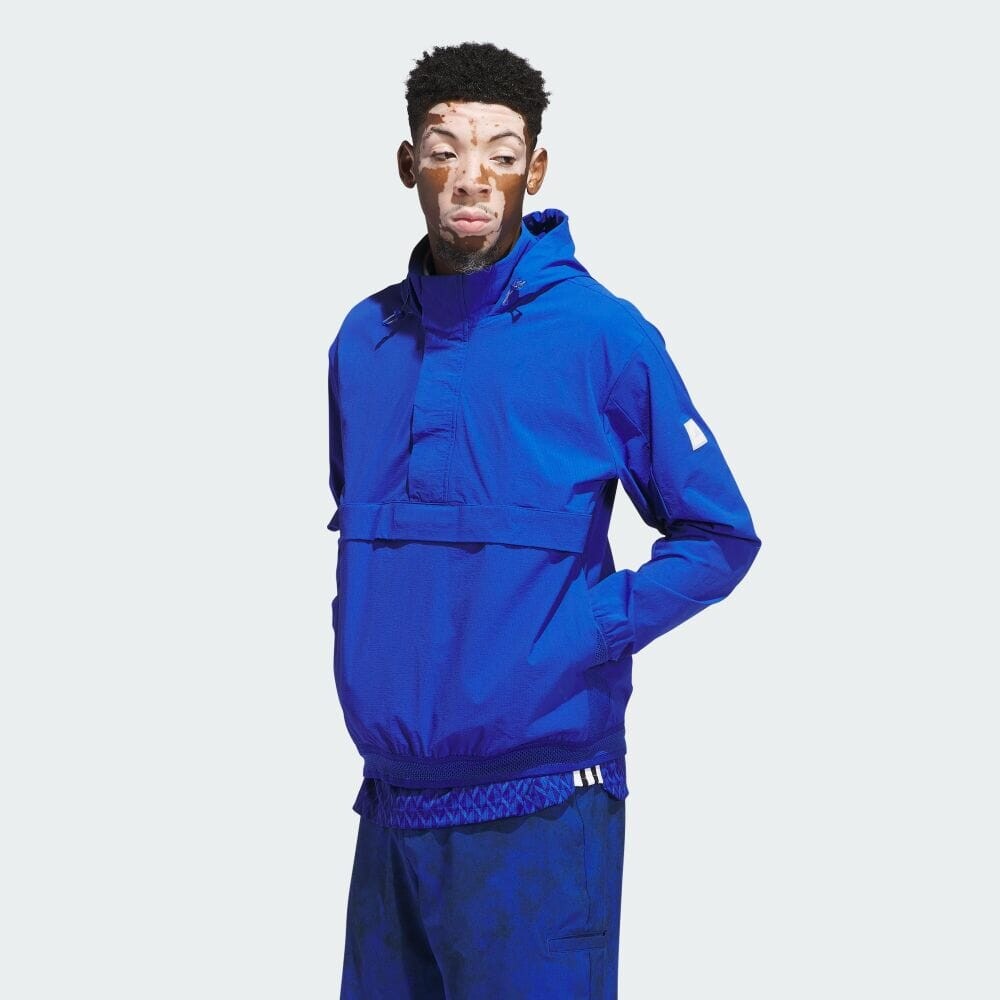 

Куртка Adidas ADICROSS Water-repellent Anorak Hoodie, цвет Team Royal Blue