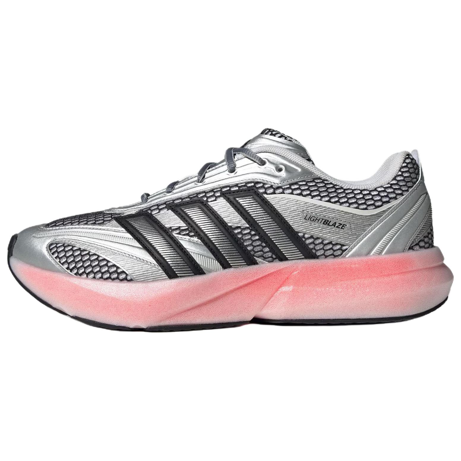 

Adidas Кроссовки LIGHTBLAZE с противоскользящей подошвой, износостойкие, повседневные, мужские, серебристо-розовые