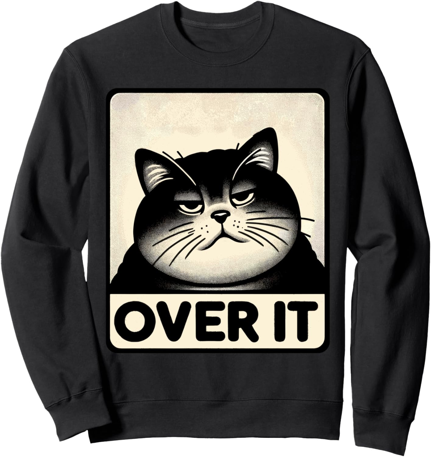 

Раздраженный Молчаливый Осуждающий Саркастический Закатывание глаз Милая толстовка с котом Sarcastic Cats Lovers Humor Cat Meme Kitty Moods, черный