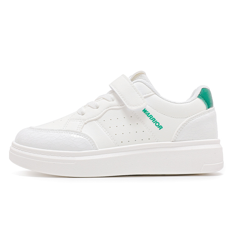 

Warrior Легкие Износостойкие И Нескользящие Низкие Детские Скейтбординговые Туфли Детские, Белый/Зеленый