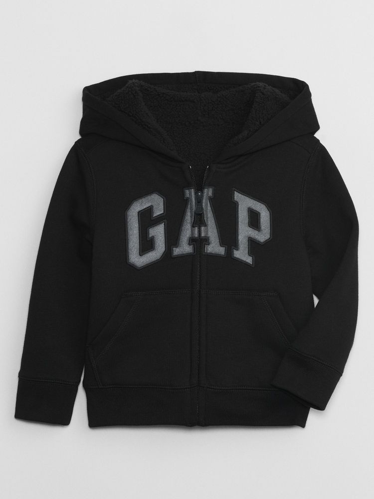 

Утепленная толстовка с капюшоном Gap, черный