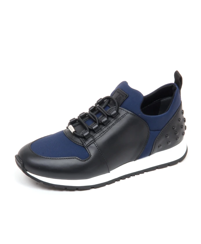 Синие спортивные туфли без шнурков Tod'S, черный