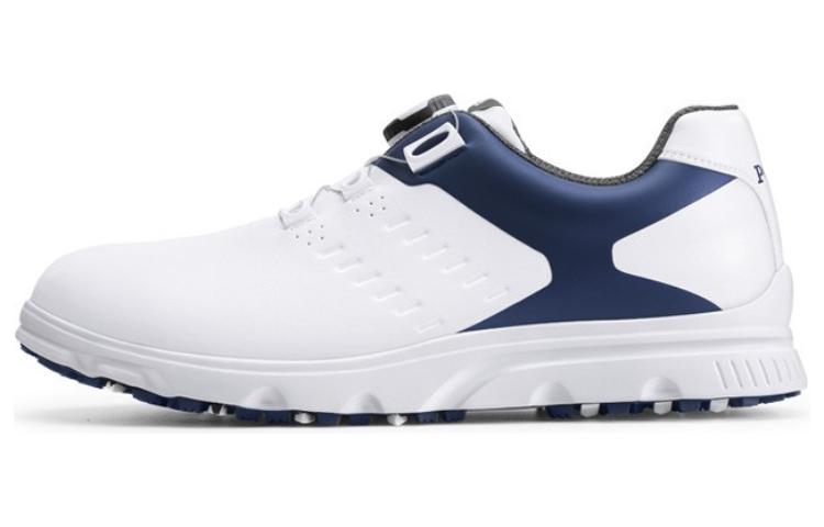 

Амортизирующие, износостойкие низкие мужские туфли для гольфа PGA, White Blue