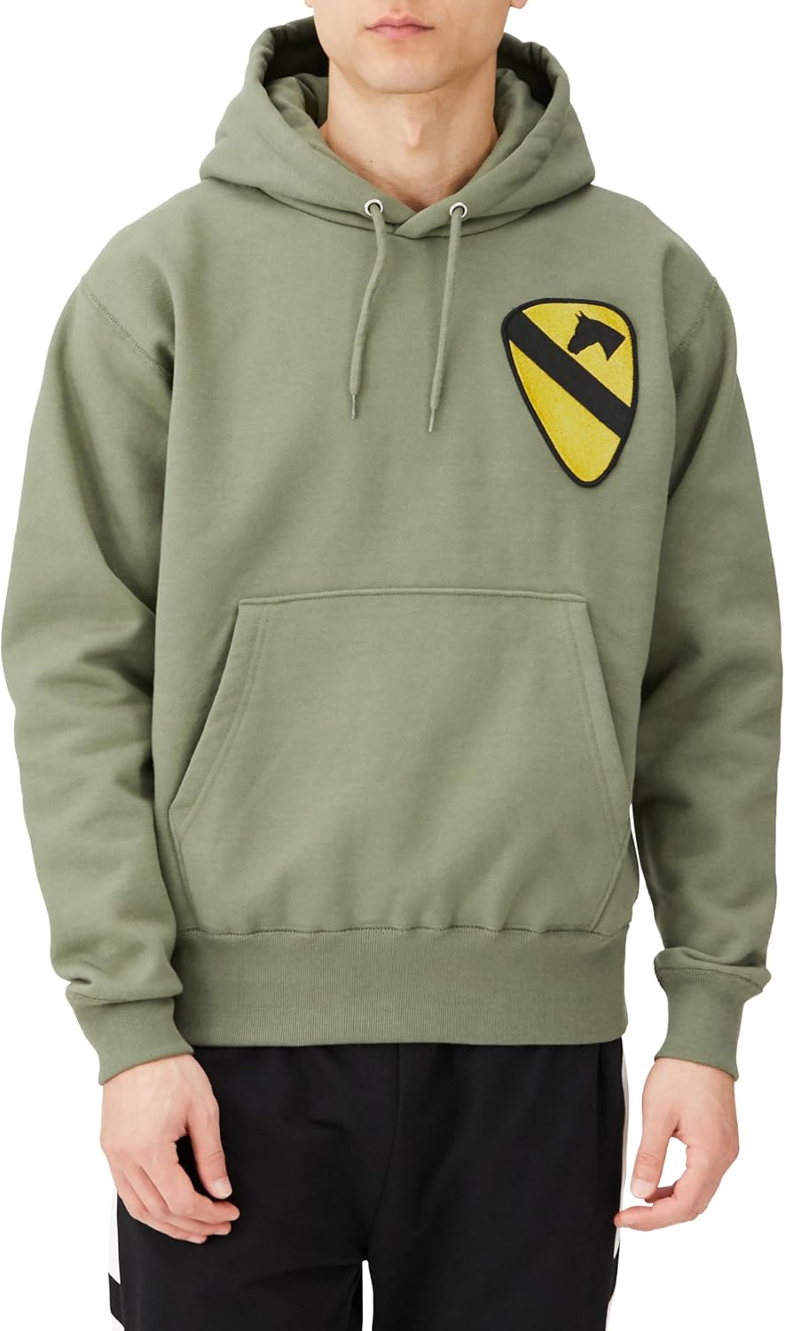 

Толстовка с капюшоном в стиле F, нашивка с гербом армии США, на флисовой подкладке, без капюшона, оливково-зеленый цвет F-Style