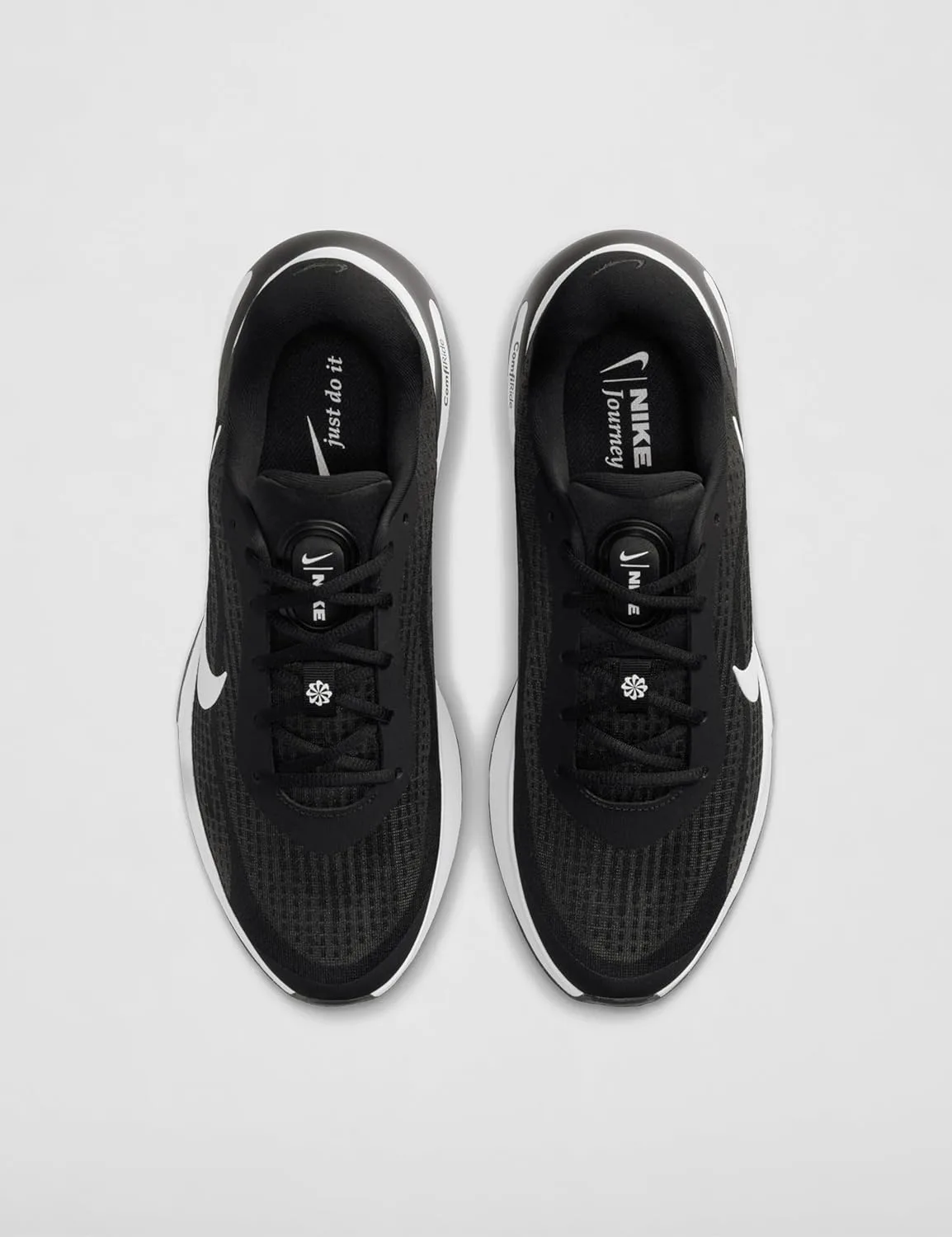 Мужские беговые кроссовки Nike Journey Run для шоссе, черно-белый — фото 3
