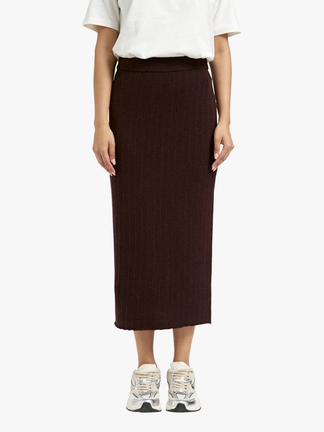 

Юбка миди из трикотажа с самополосой Smith & Soul