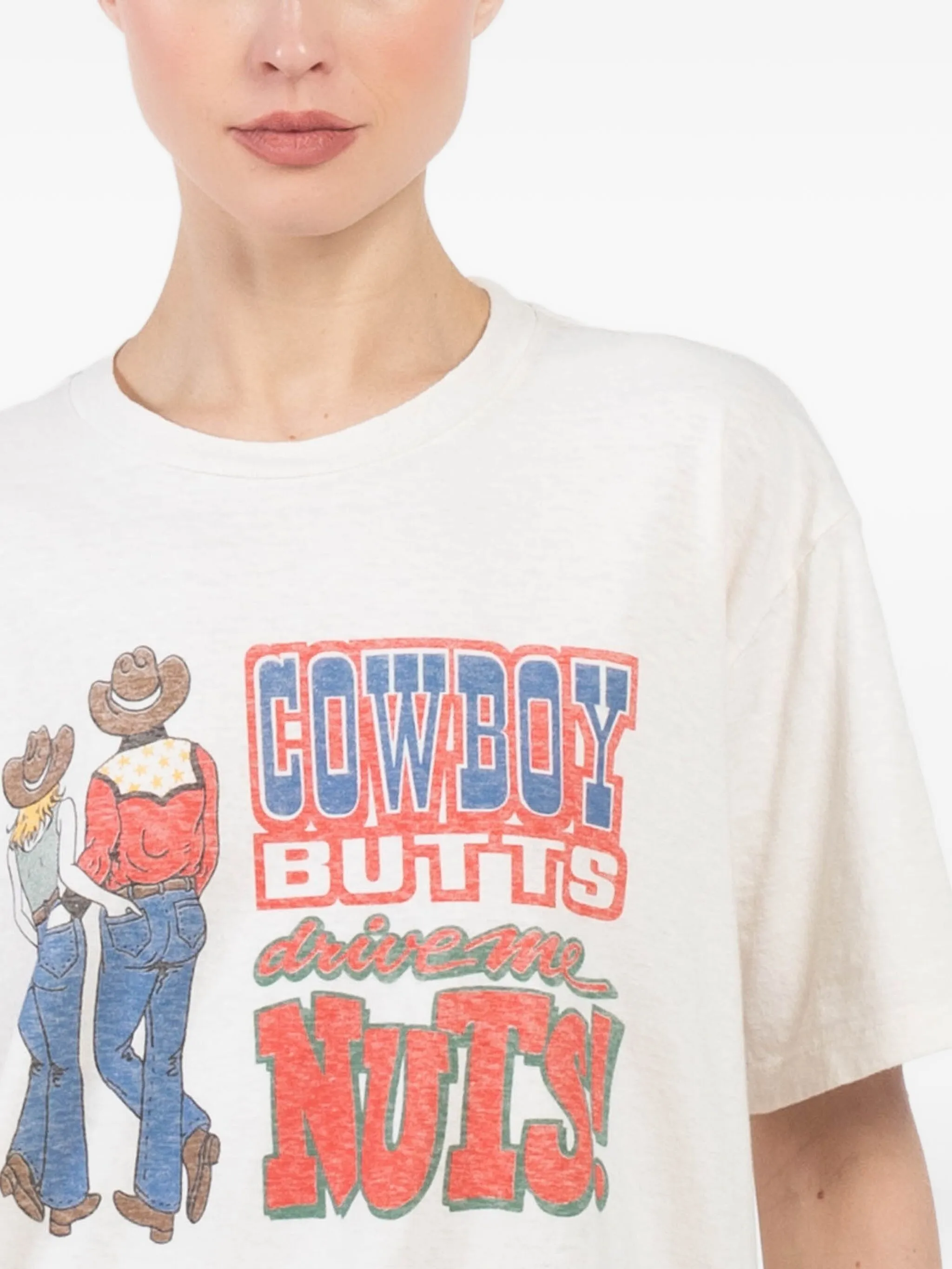 

Футболка Boyfriend Cowboy Butts Re/Done, нейтральный