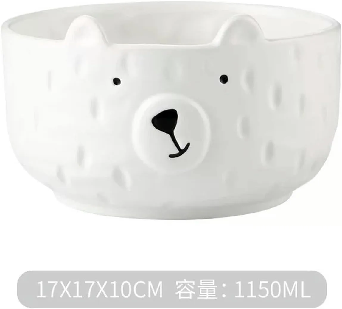 Керамическая миска Home Creative Cartoon Cute с медвежонком, 15 см TROSIQUANJIA — фото 2