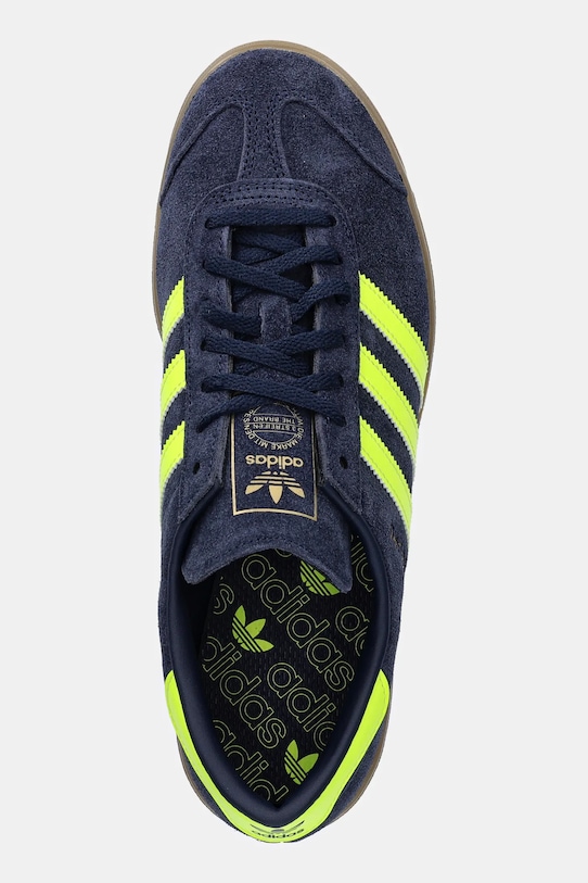 Кожаные кроссовки Hamburg Adidas Originals, темно-синий — фото 4