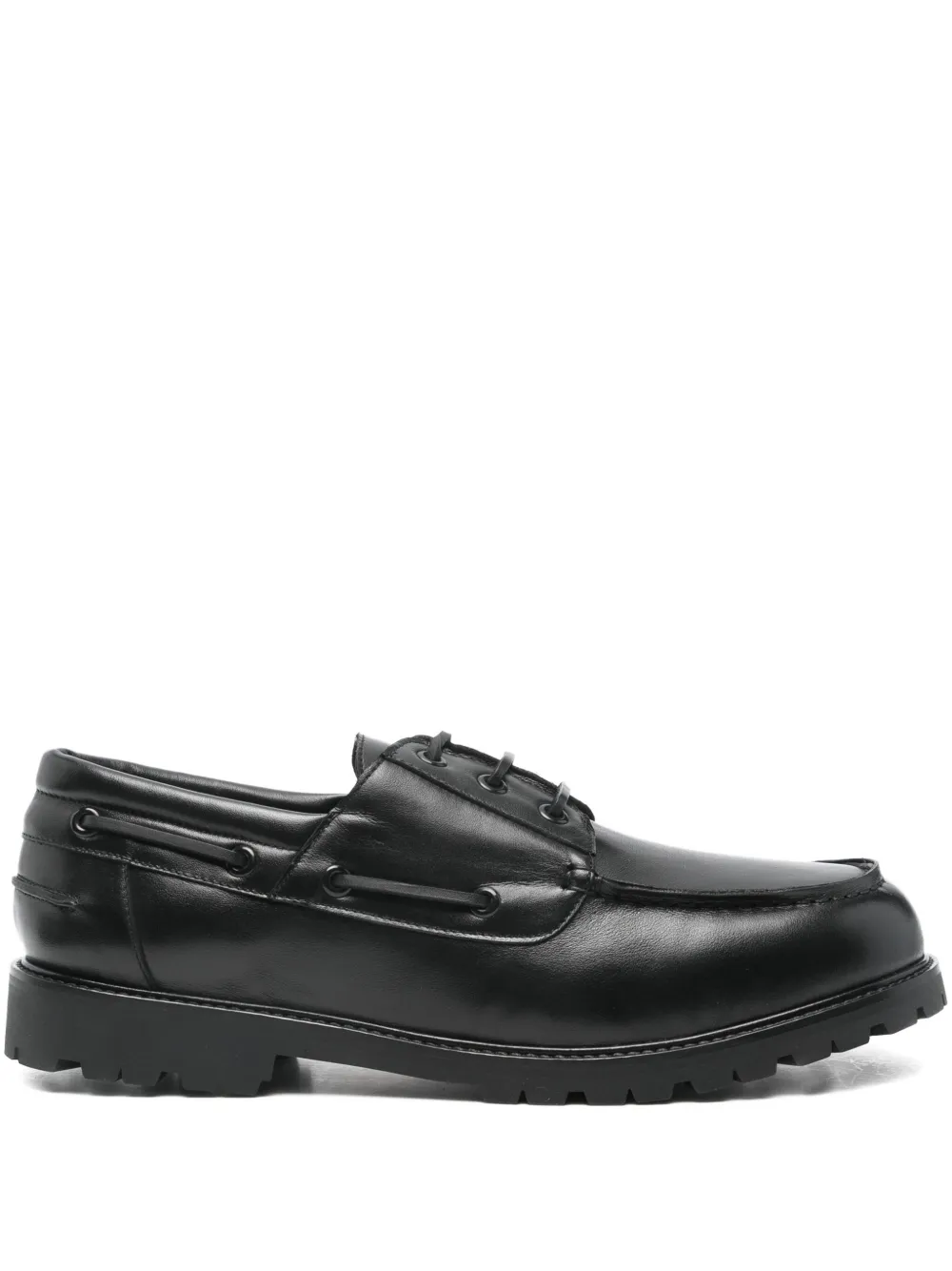 

Кожаные топсайдеры Guston на шнуровке Studio Nicholson, черный