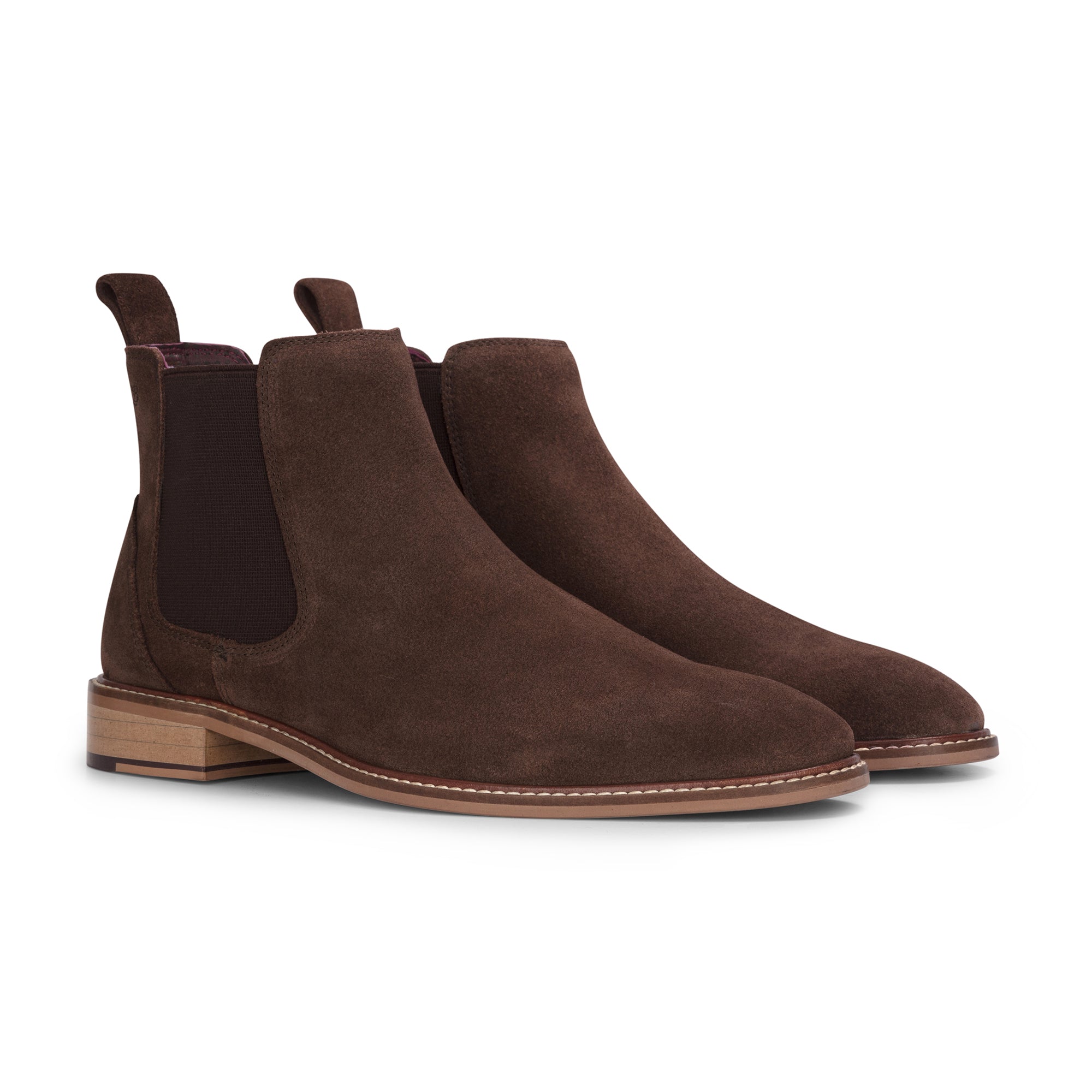 Лондонские броги Chelsea Boots мужские коричневые замшевые LONDON BROGUES — фото 2