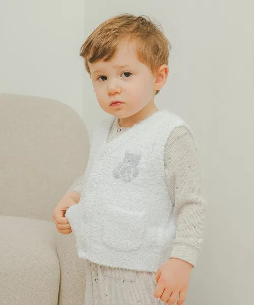 Жилет Baby Powder Bear Vest, синий, Pique
