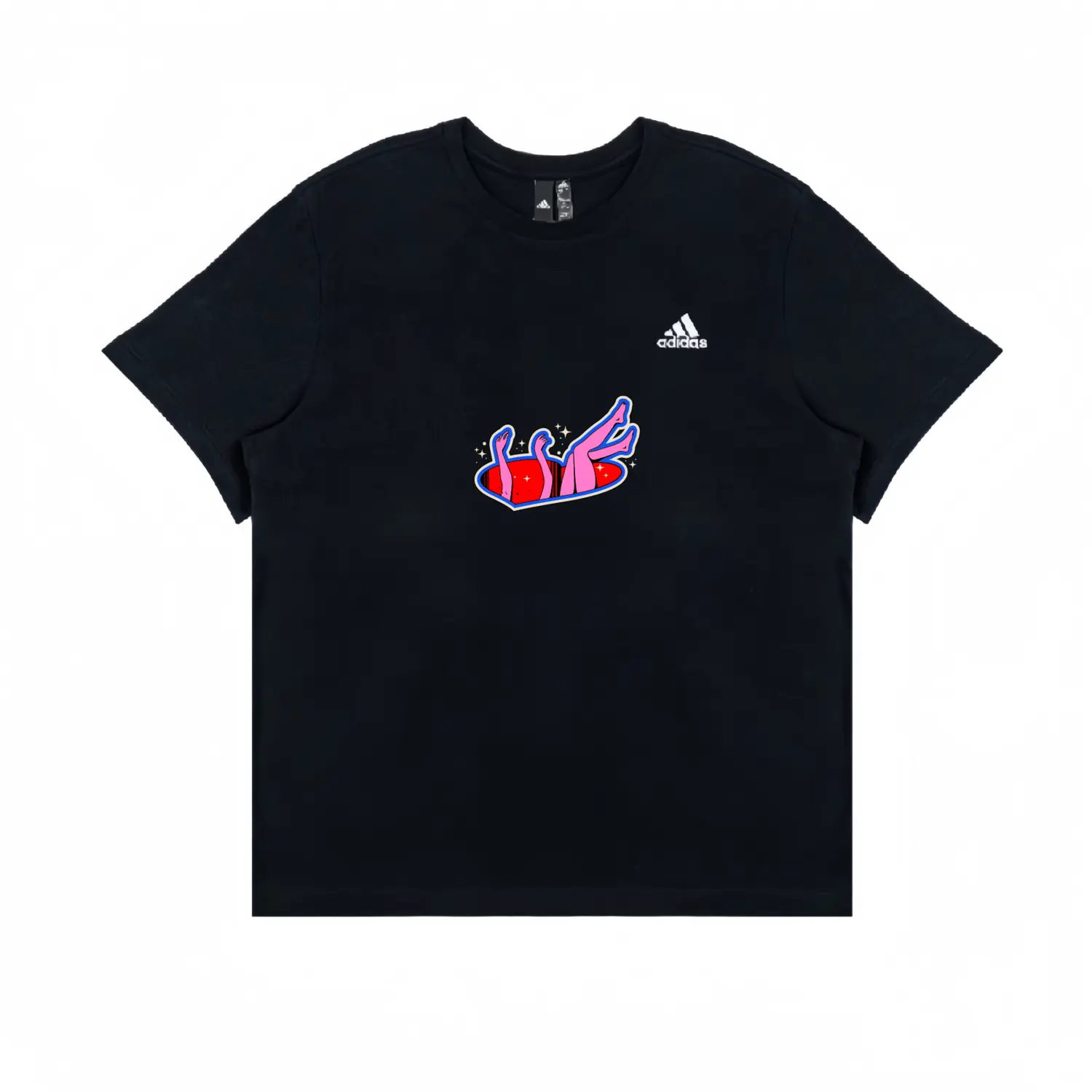 

Футболка Unisex с 3 полосками Adidas, черный