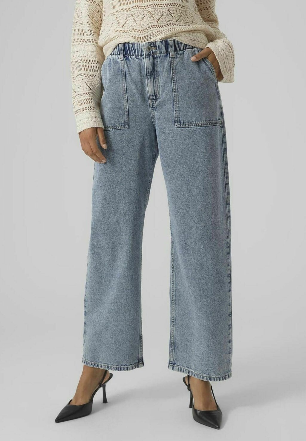 

Джинсы прямого кроя Vero Moda, цвет medium blue denim