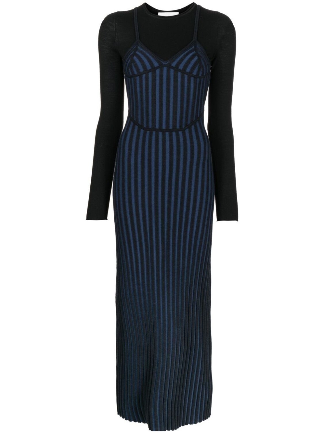

Dion Lee платье в двух тонах, черный