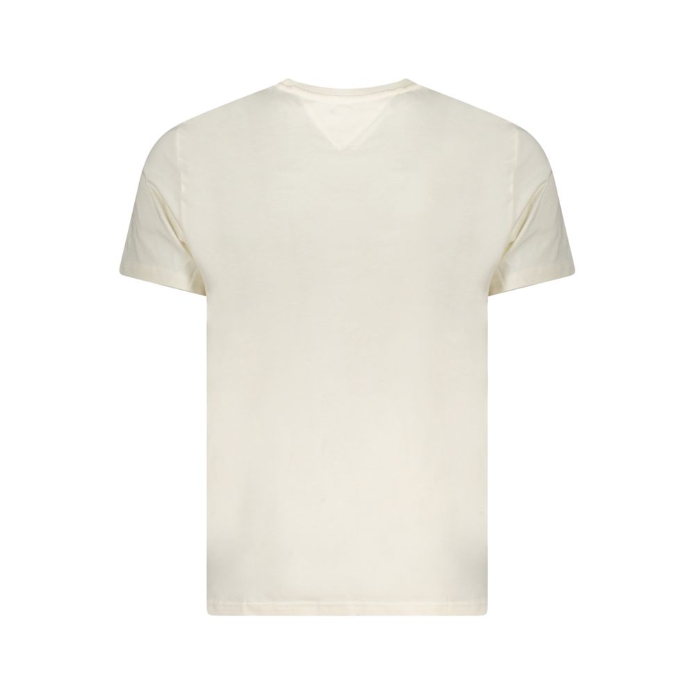 Бежевая хлопковая мужская футболка Tommy Hilfiger, Beige — фото 2