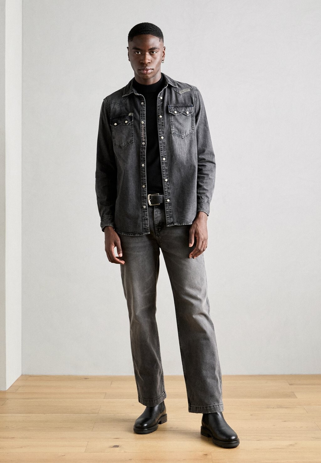 

Рубашка JOE JONAS WESTERN SHIRT VINTAGE Scotch & Soda, черный