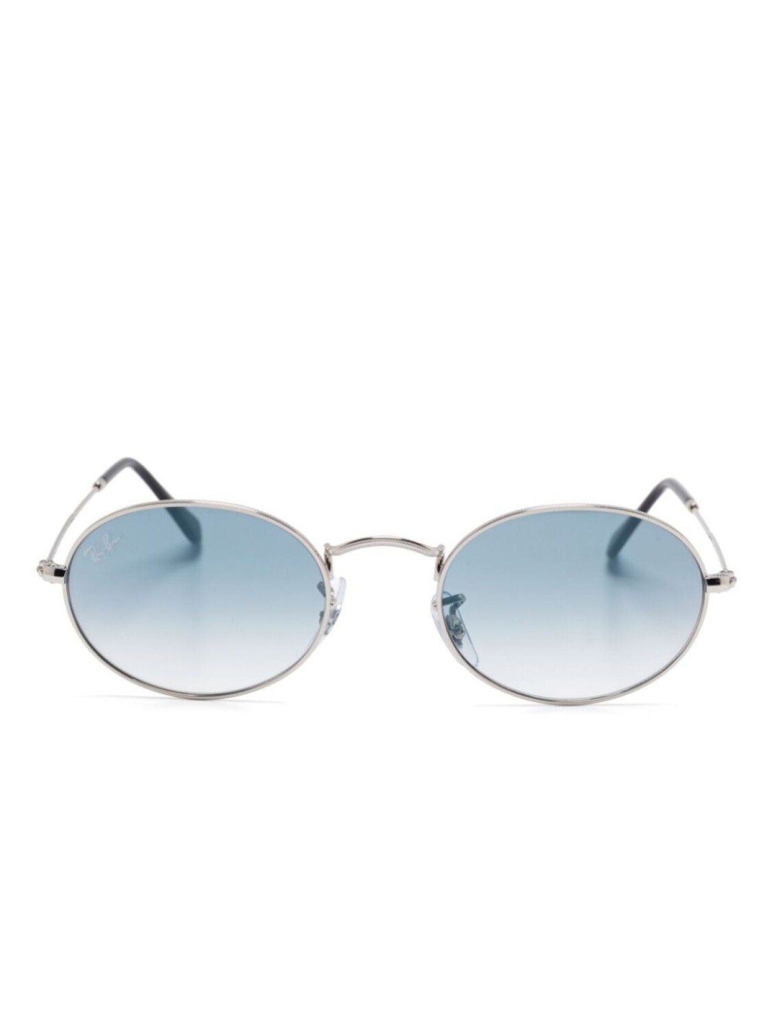 

Солнцезащитные очки в овальной оправе Ray-Ban, серебряный