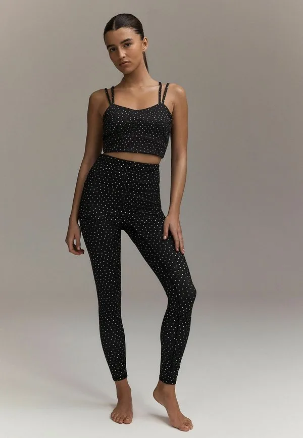 Активные силовые спортивные леггинсы брюки Next, Polka Dot — фото 2