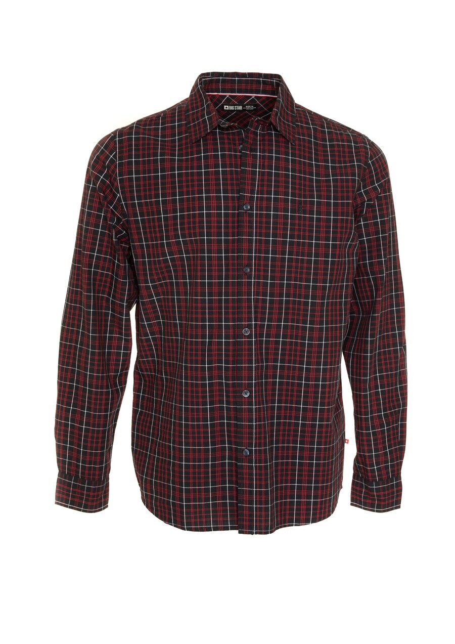 

Клетчатая рубашка BIG STAR Regular fit Button Up Shirt IWMESO, красный