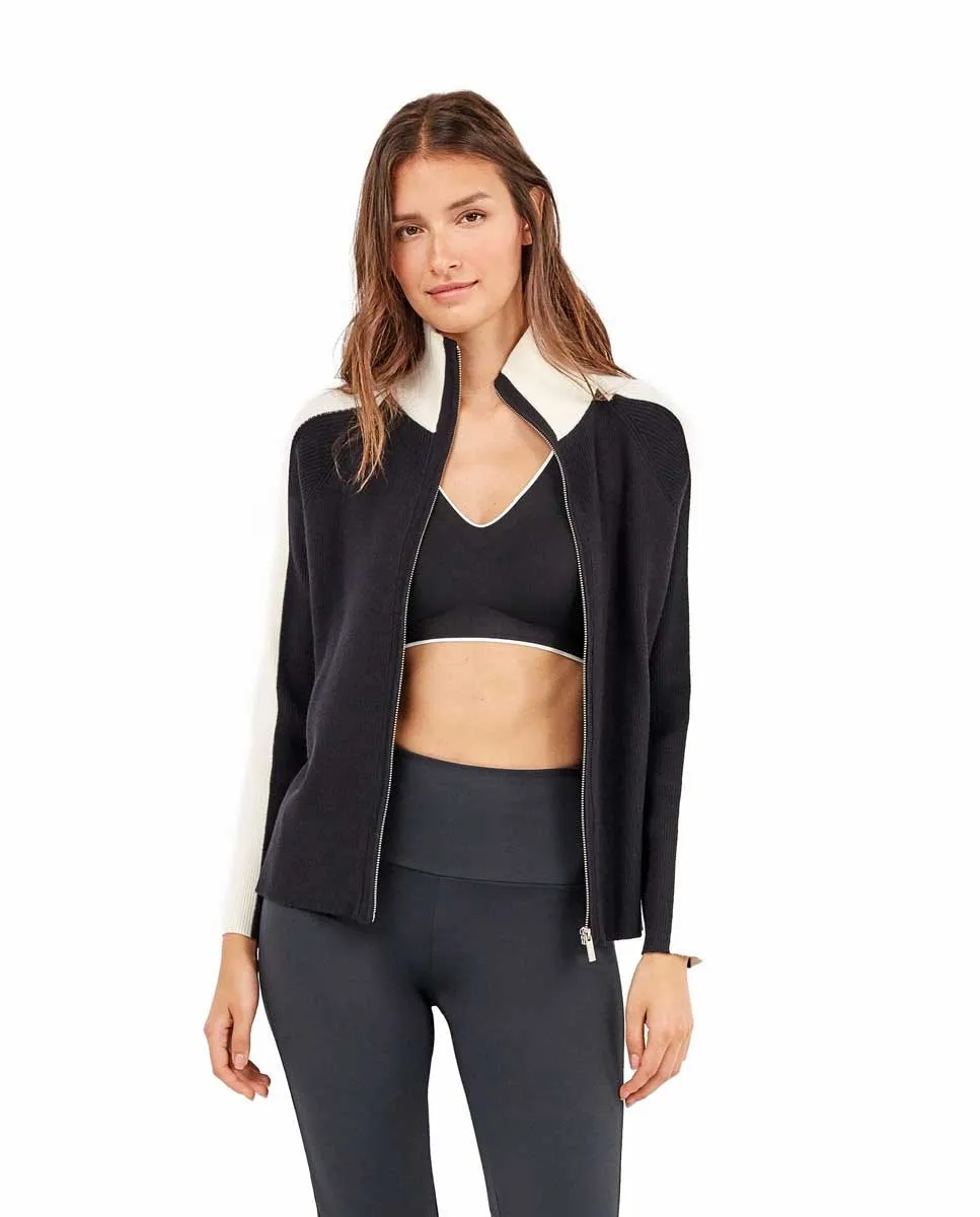 

Женская двухцветная куртка из трикотажной ткани Gisela