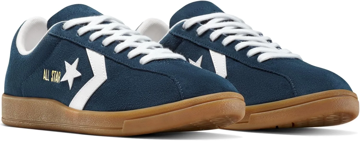 Кроссовки Converse Classic, замшевые кроссовки, без каблука, белый/темно-синий — фото 3