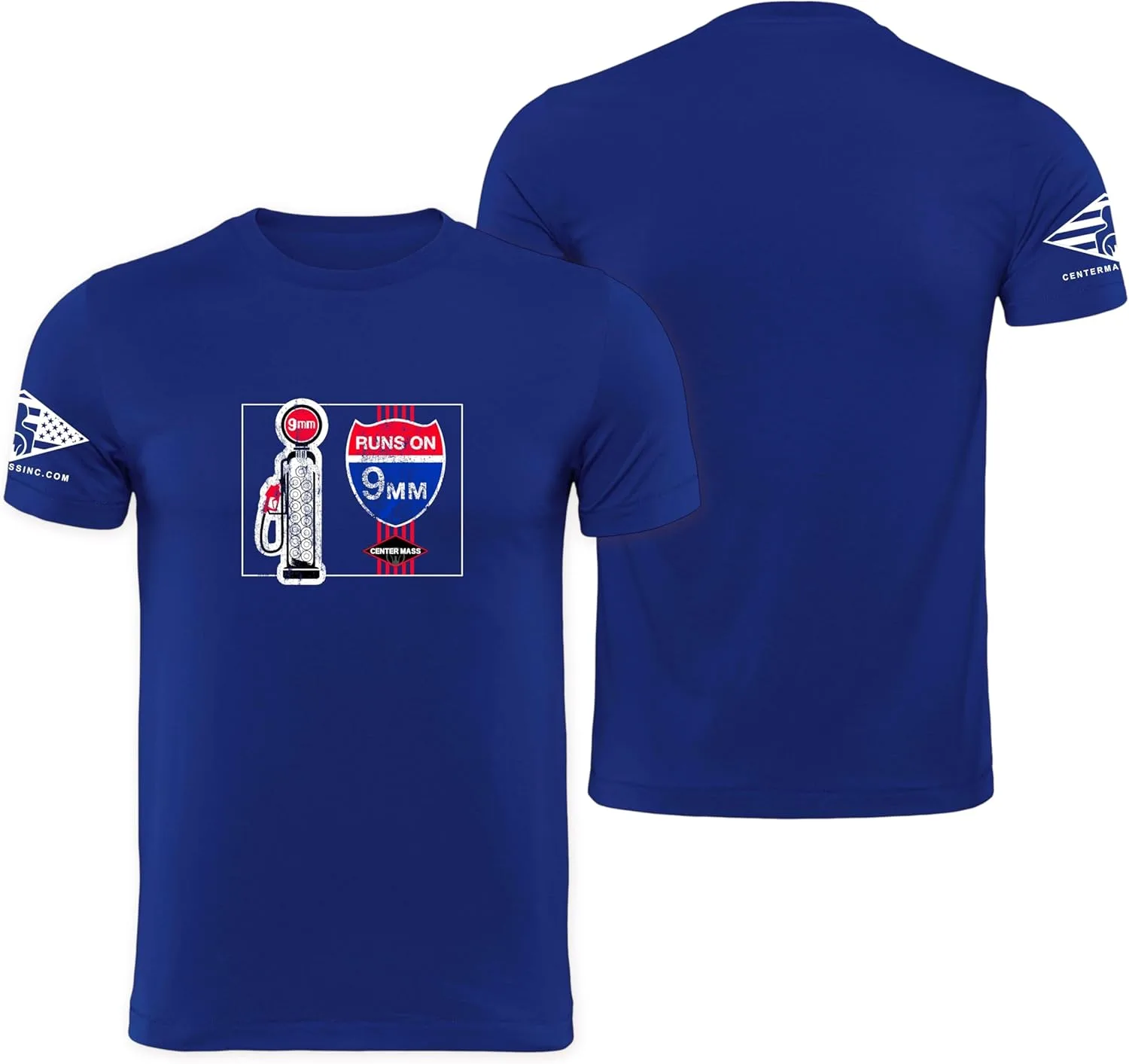 

Футболка Runs on 9mm CENTER MASS