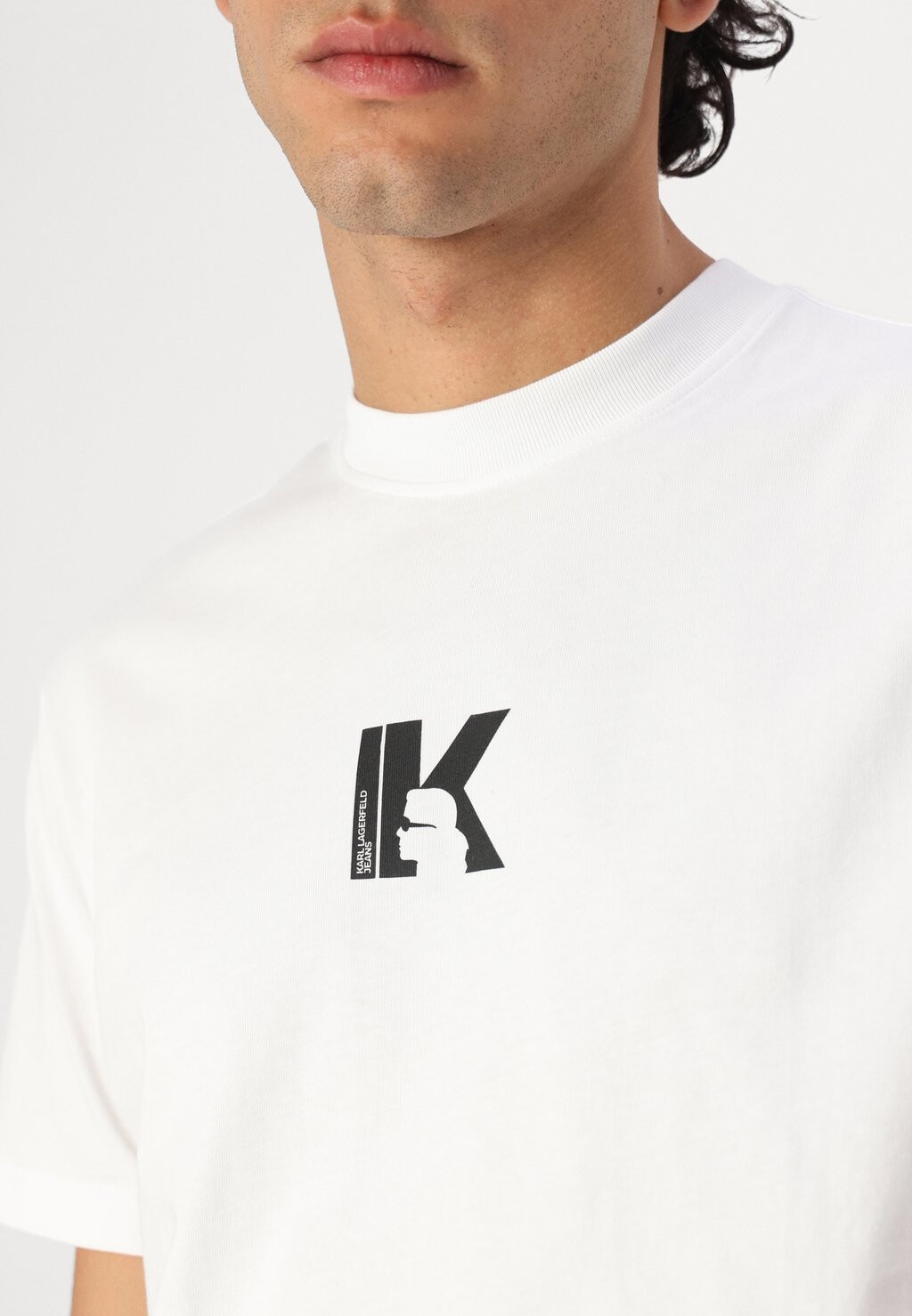 

Футболка с принтом LOGO TEE Karl Lagerfeld Jeans, белый
