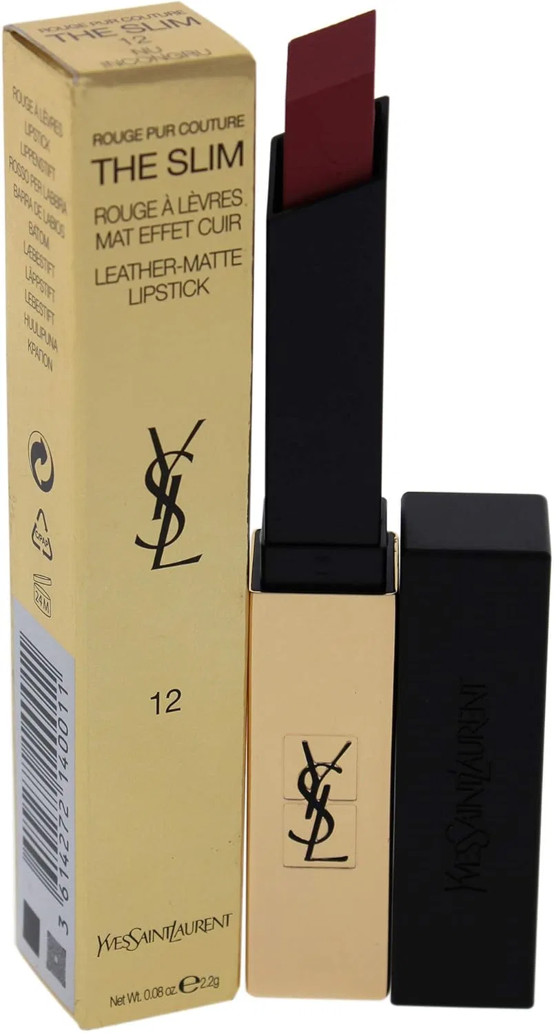 Матовая помада Yves Saint Laurent Rouge Pur Couture The Slim, оттенок 12 Un Incongru, 2.2 г — фото 3