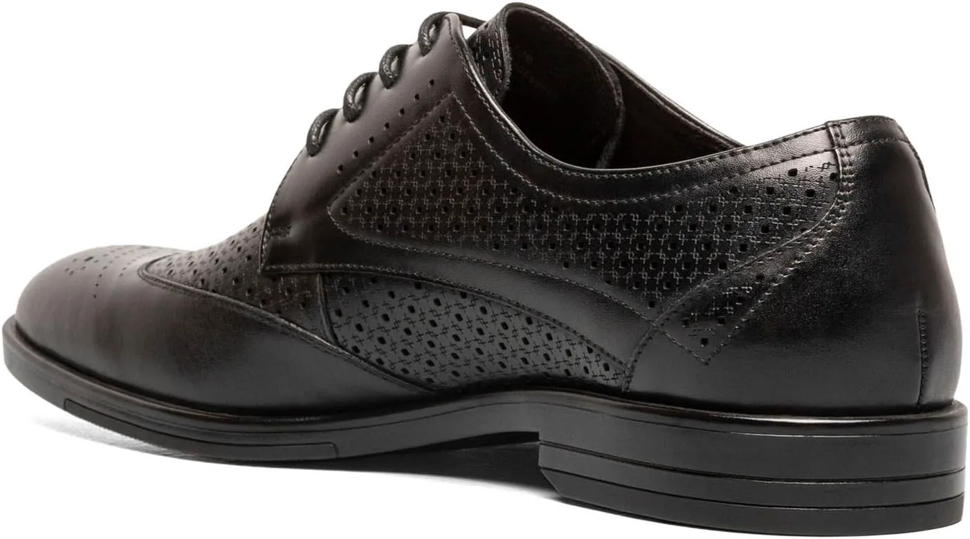 Мужские туфли Stacy Adams Asher Wingtip с шнуровкой, черный — фото 4