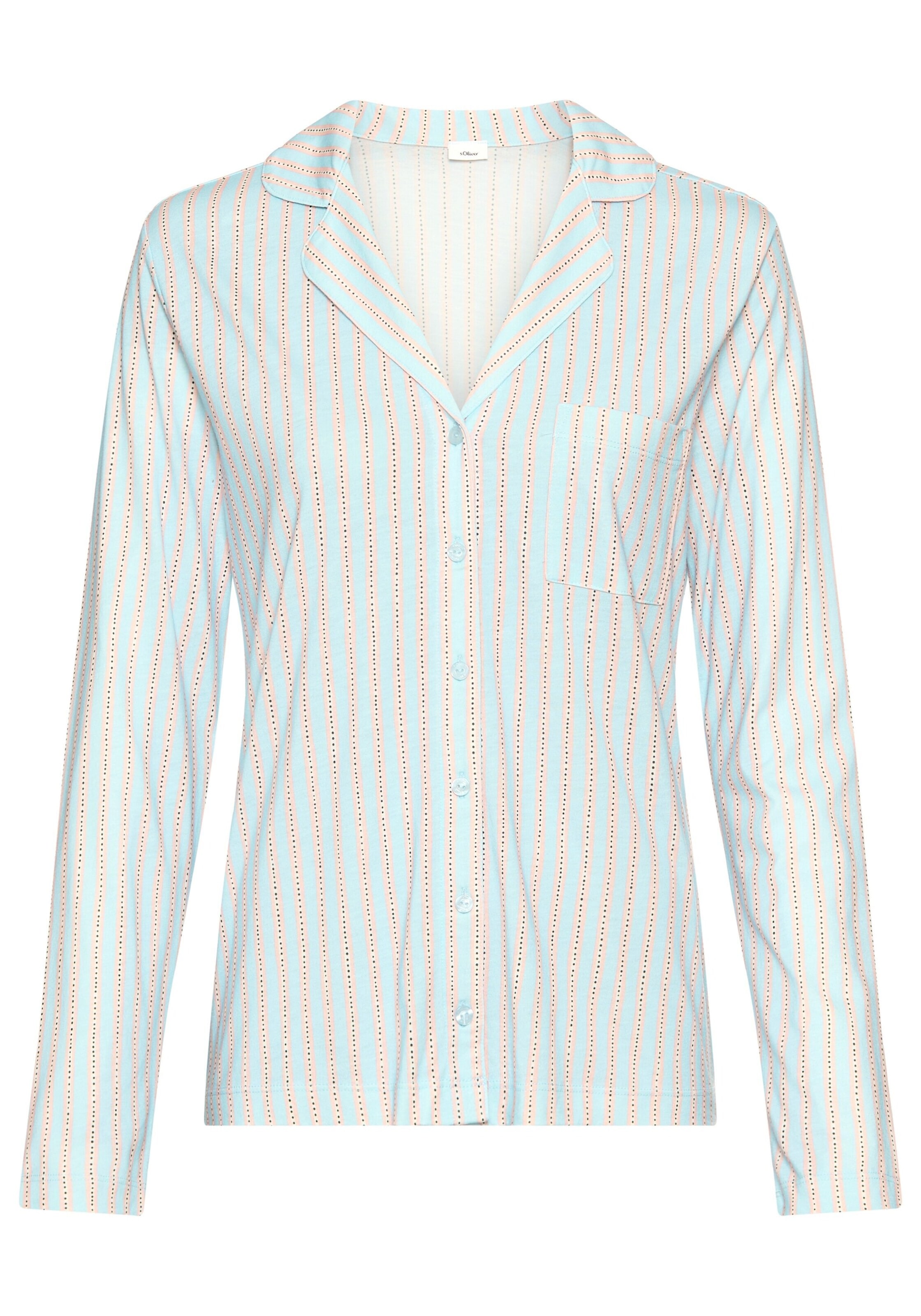 

s.Oliver Пижамная рубашка в небесно-голубом цвете