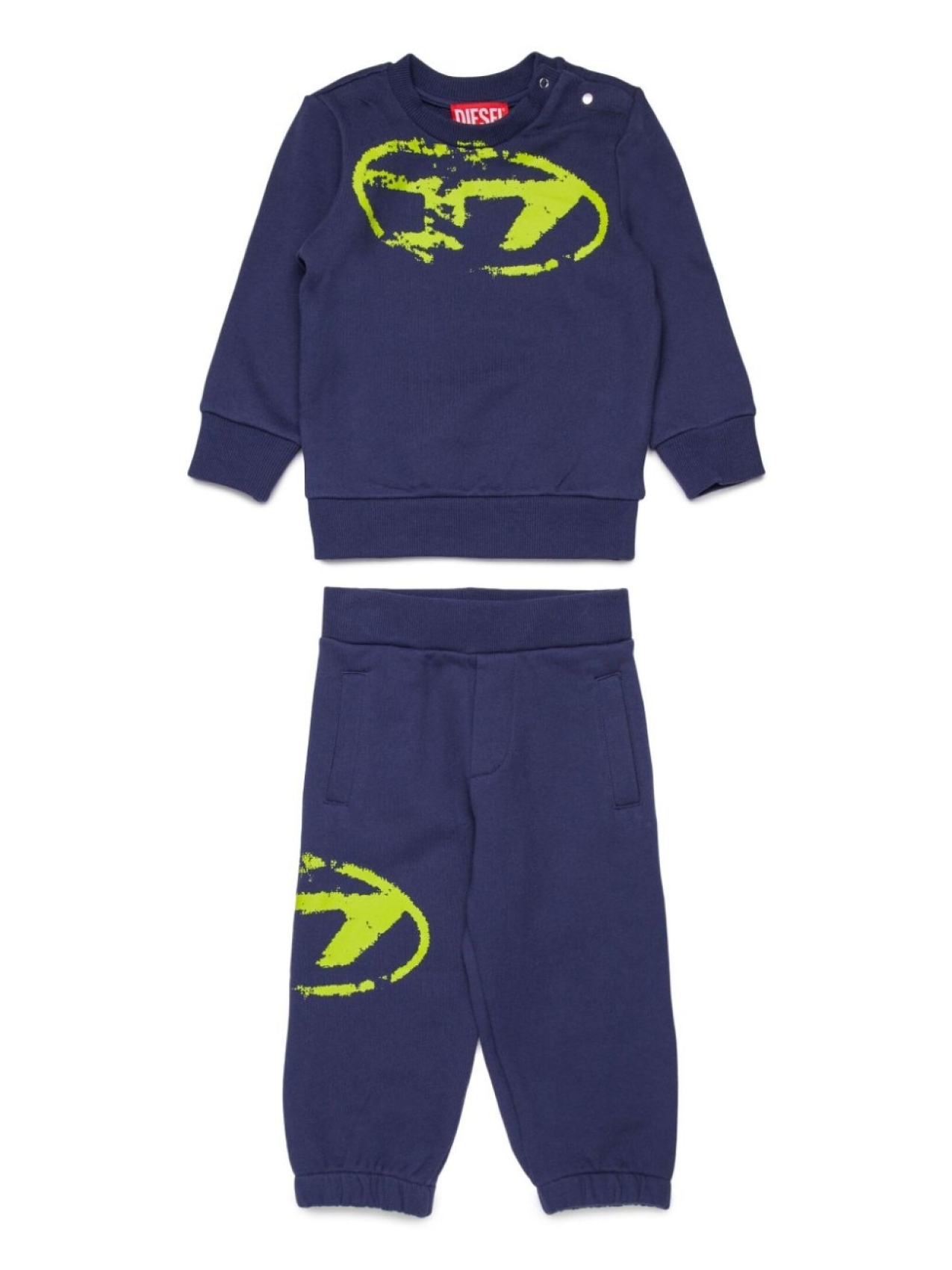 

Diesel Kids спортивный костюм с логотипом, синий