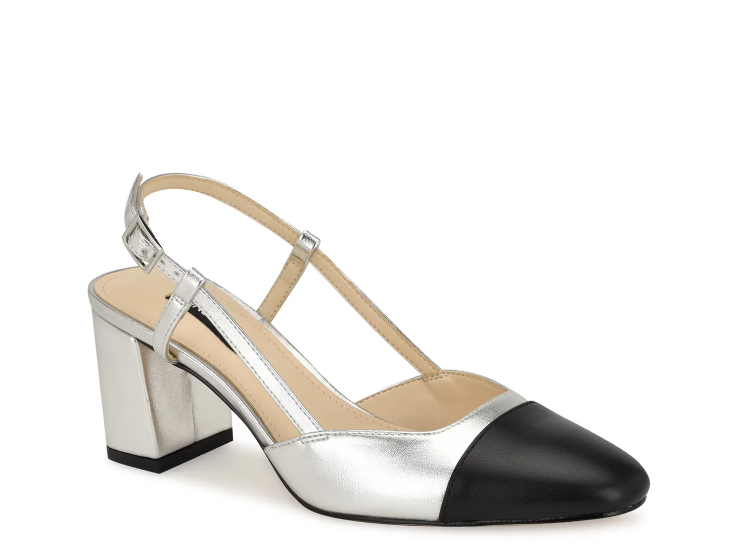 Туфли Unda Pump Nine West, серебристый/металлический/черный