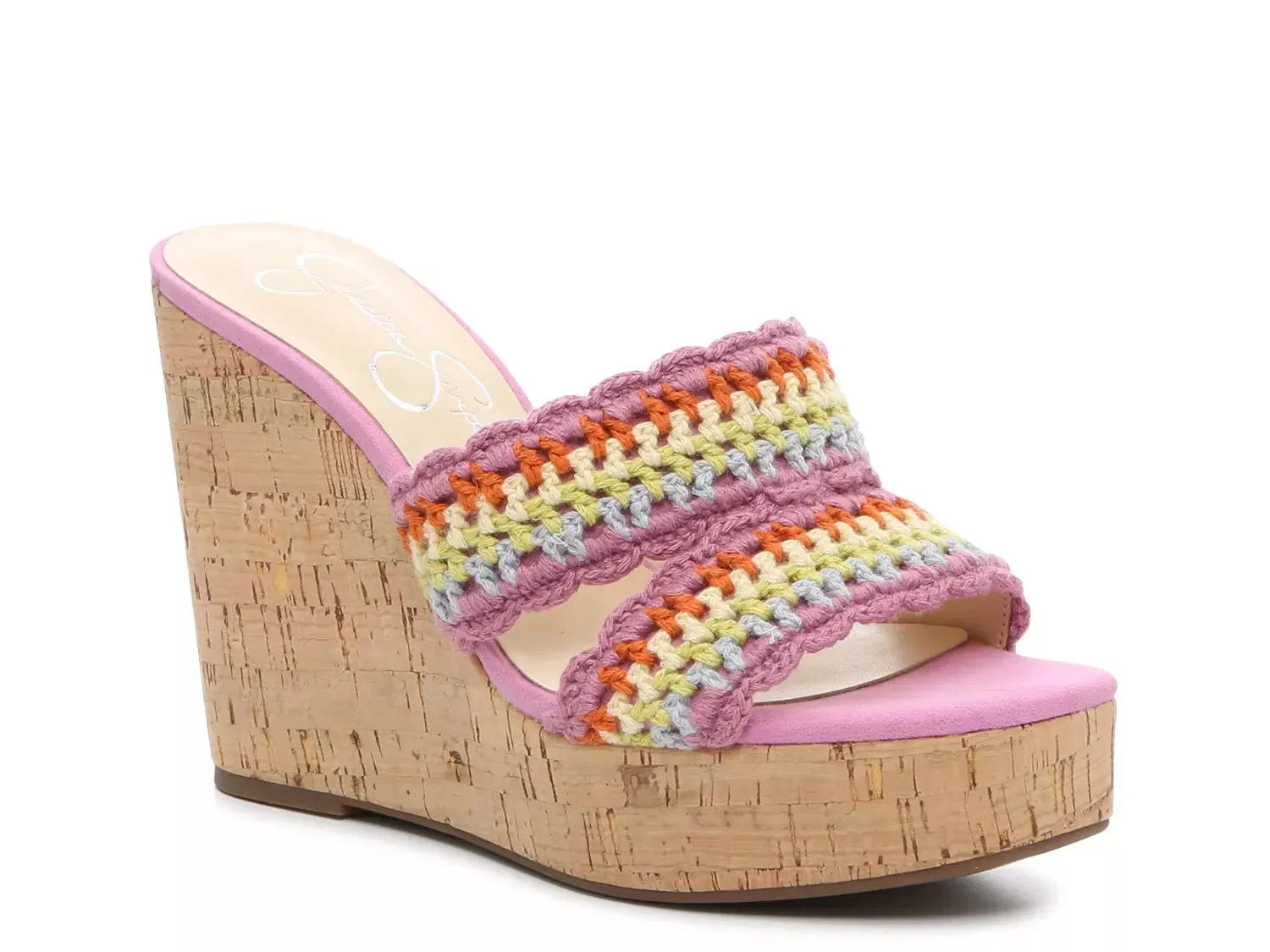 Сандалии Satela Wedge Jessica Simpson, Pink/Multicolor