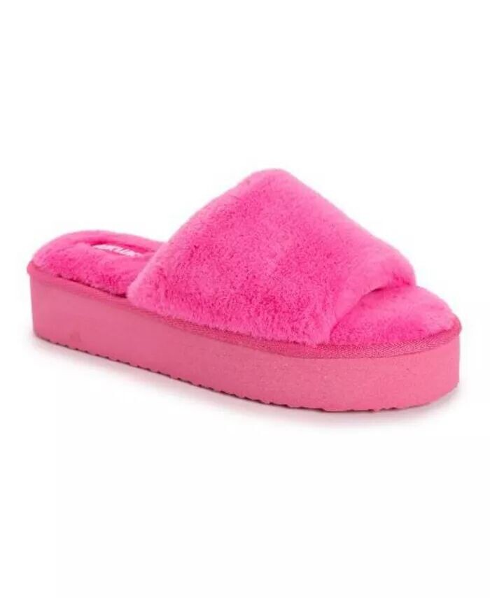 

Женские шлепанцы на платформе MUK LUKS, розовый