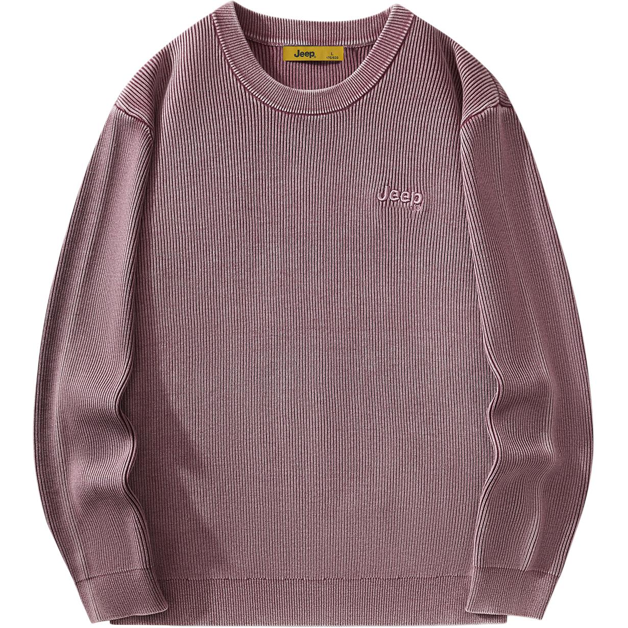 

Свитер Unisex Crew Neck Moderate Others Jeep, stones красный