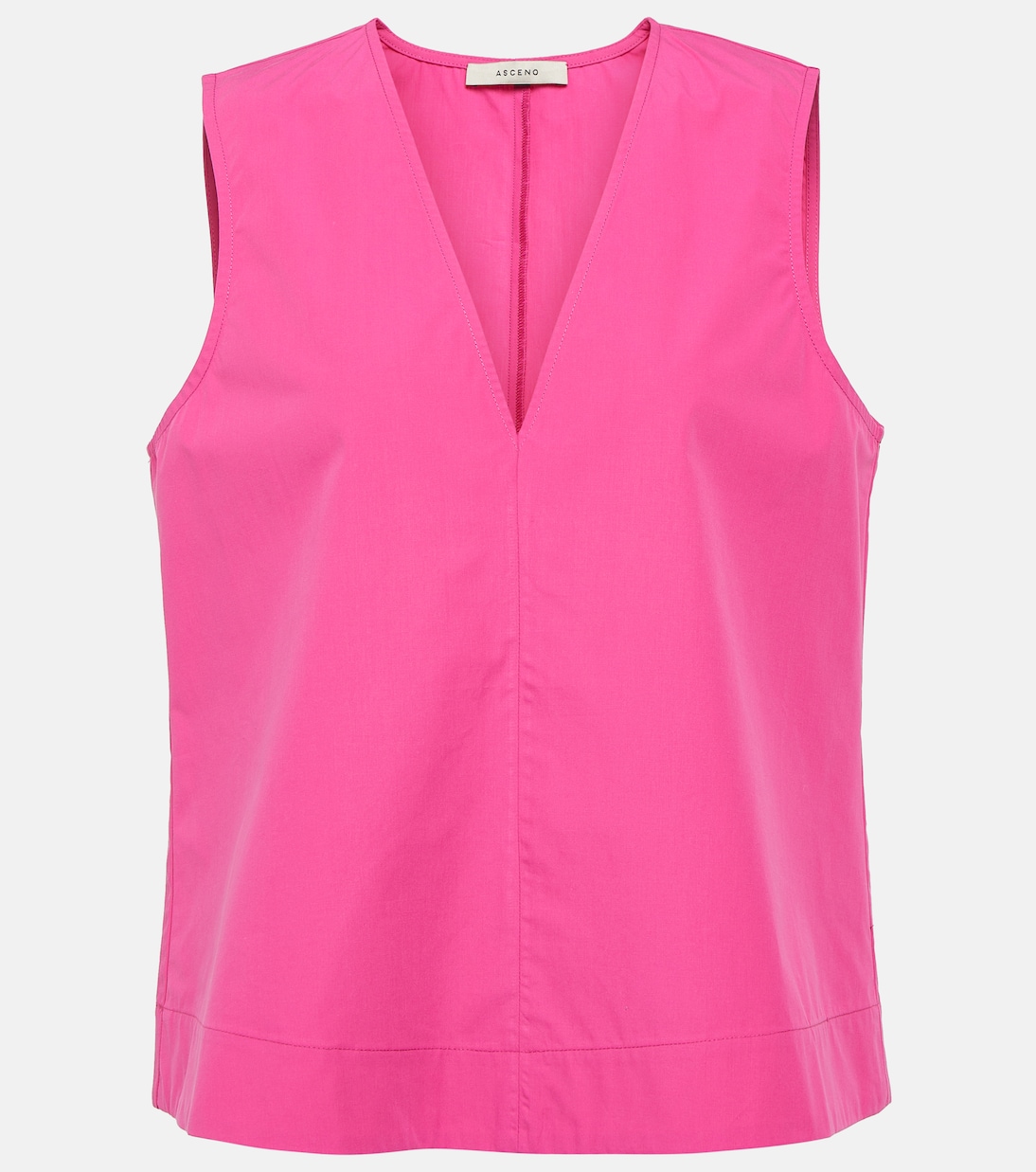

Хлопковый топ Фиби Asceno, Cerise