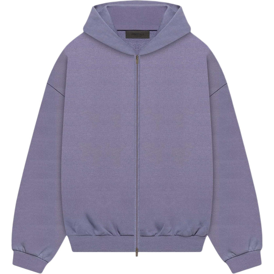 Куртка Fear of God Essentials HOMECOMING Heavy Fleece Full zip Hoodie 'Lavender', фиолетовый — фото 2