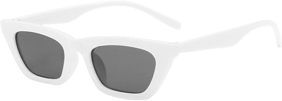 

Винтажные ретро-солнцезащитные очки для женщин 2026 года, модные солнцезащитные очки в форме «кошачий глаз», защита UV400, для путешествий на открытом воздухе, белые MTZJH, One Color