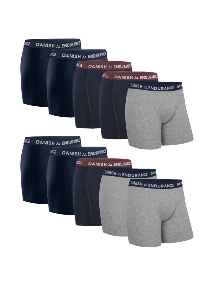 

Трусы боксеры DANISH ENDURANCE Boxershorts Classic Trunks, цвет navy/bordeaux/grey
