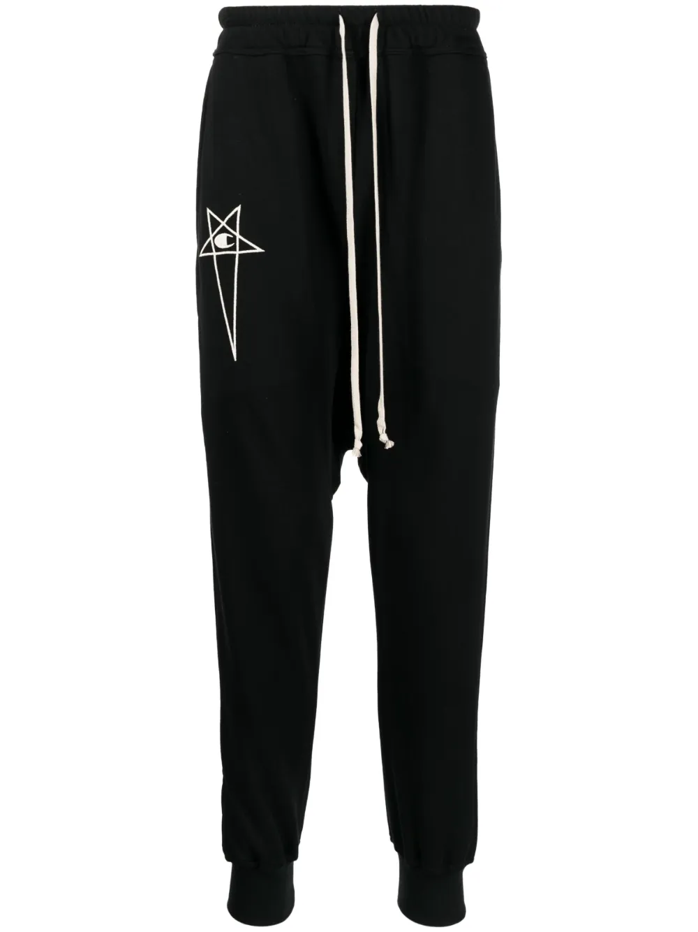 

Спортивные брюки Prisoner с низким шаговым швом Rick Owens X Champion, черный