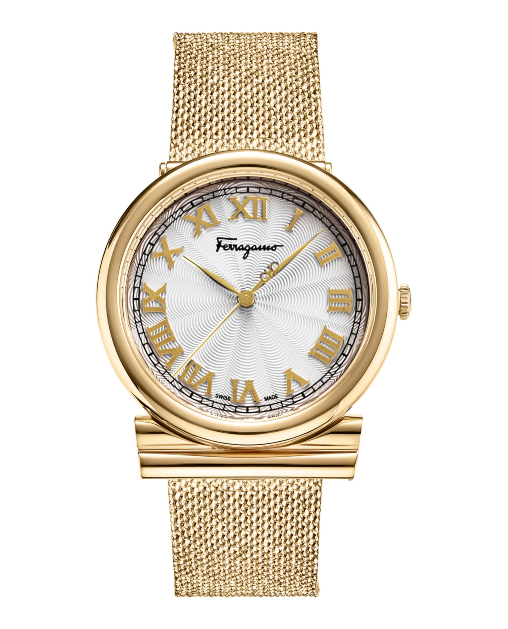 

Часы Ганчини Salvatore Ferragamo, золотой/золотой/серебряный
