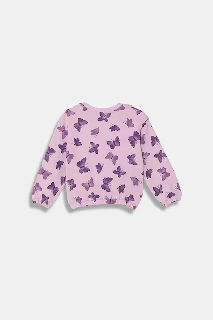 Худи детское из хлопка United Colors of Benetton, фиолетовый — фото 2