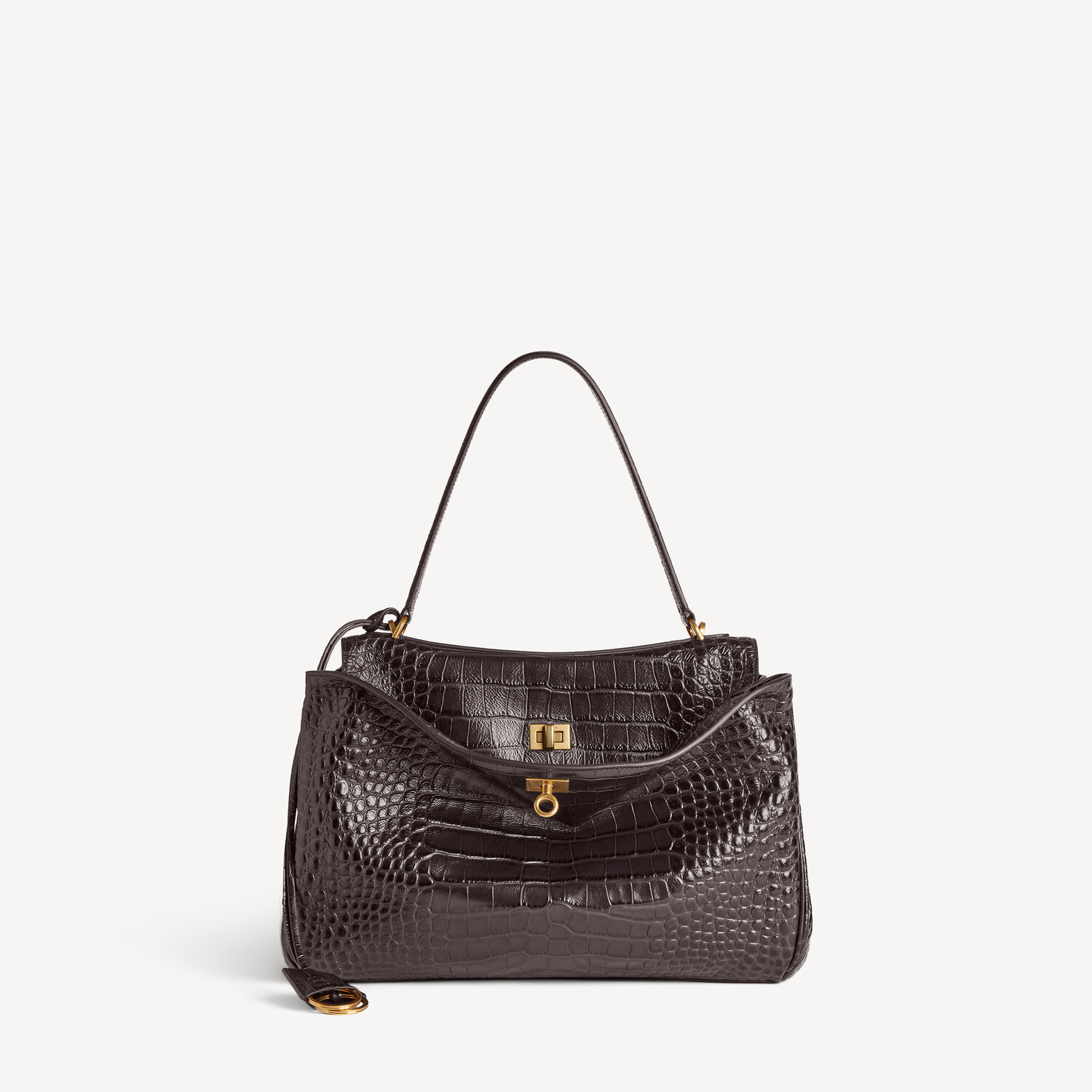 

Женская сумка rodeo среднего размера в цвете эспрессо BALENCIAGA, эспрессо