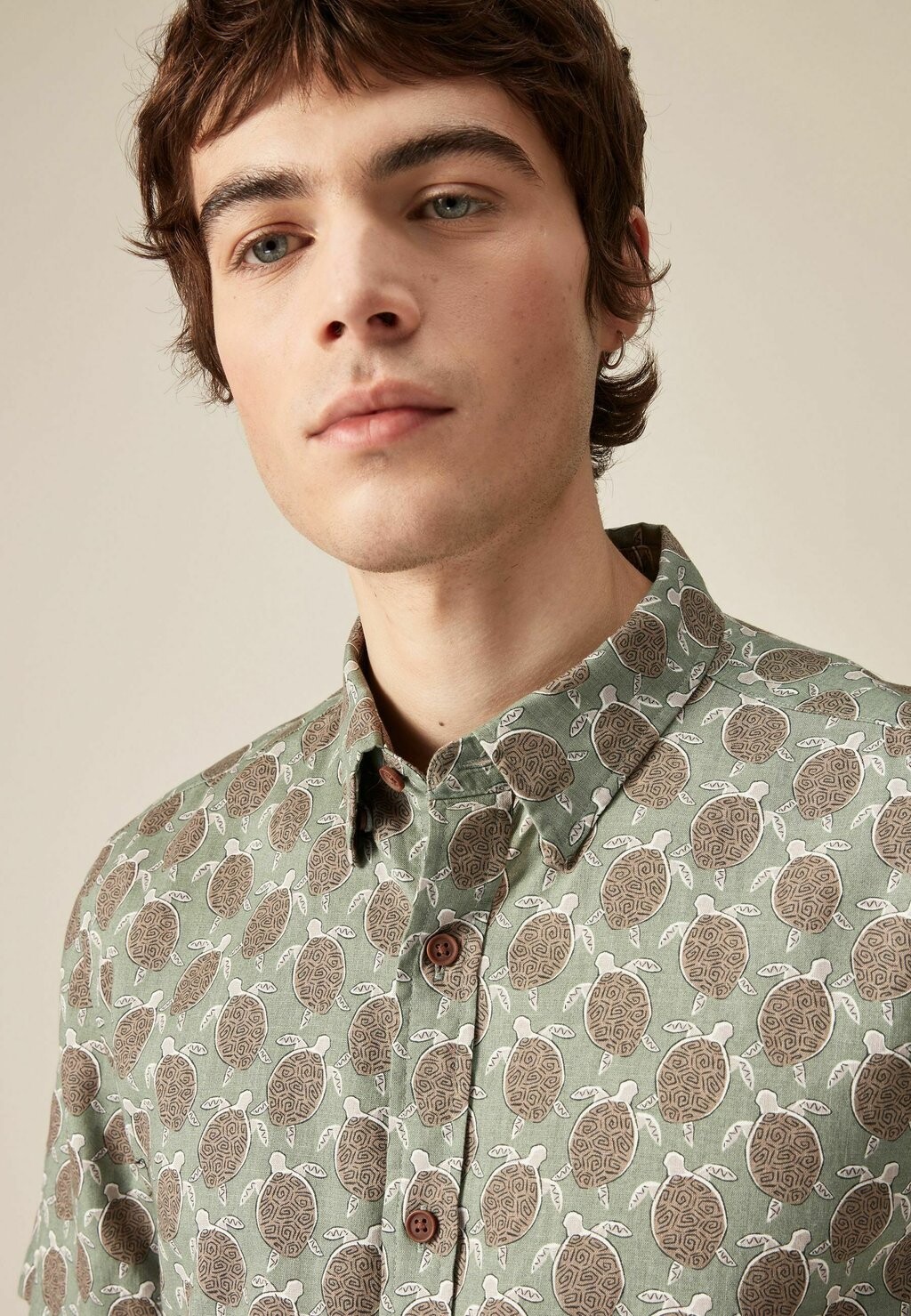 

Рубашка Short Sleeve Regular Fit Next, зеленая