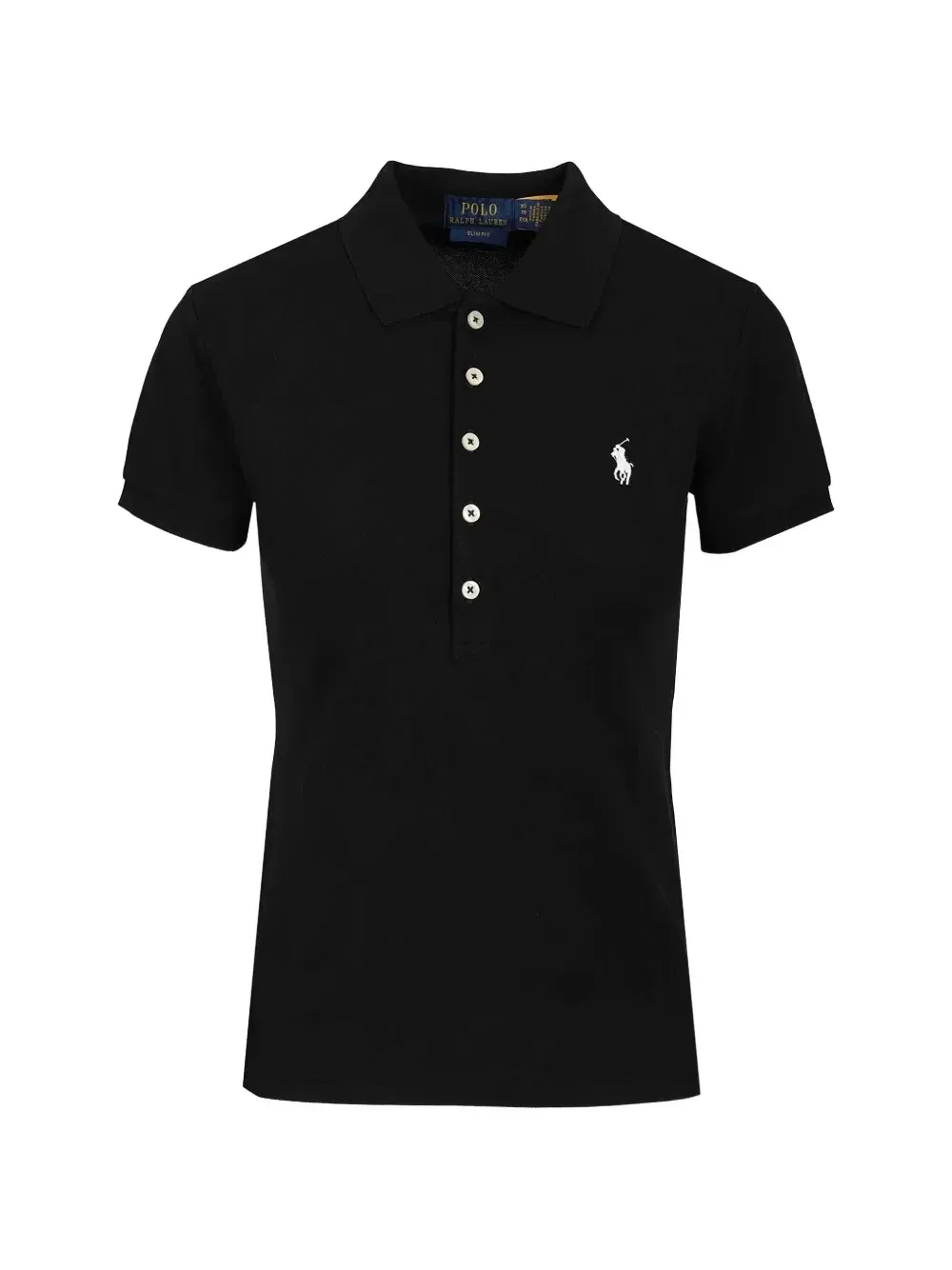 Топ-поло с короткими рукавами POLO RALPH LAUREN, черный